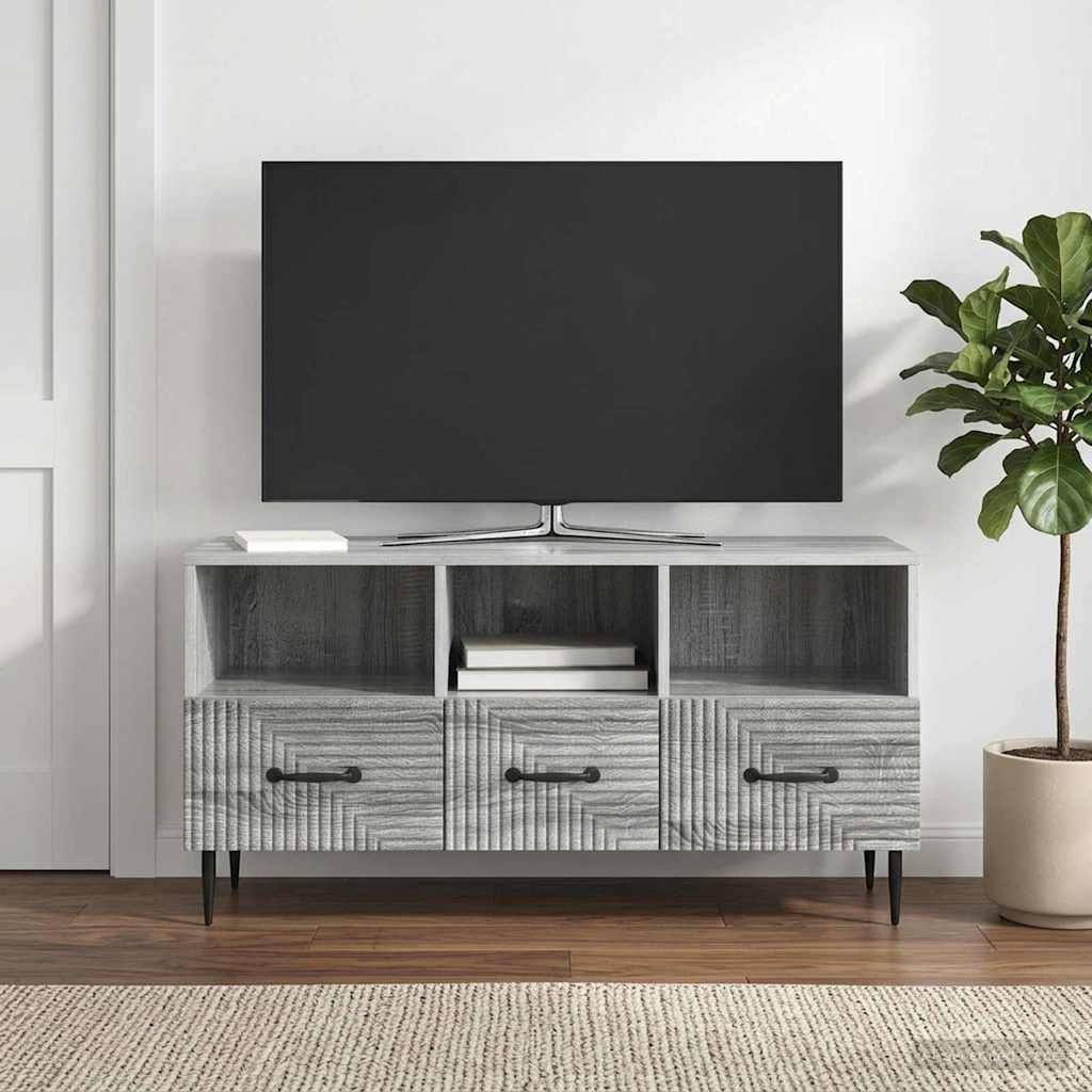 TV Cabinet Grey Sonoma 102 x 34.5 x 50 cm Engineered Wood