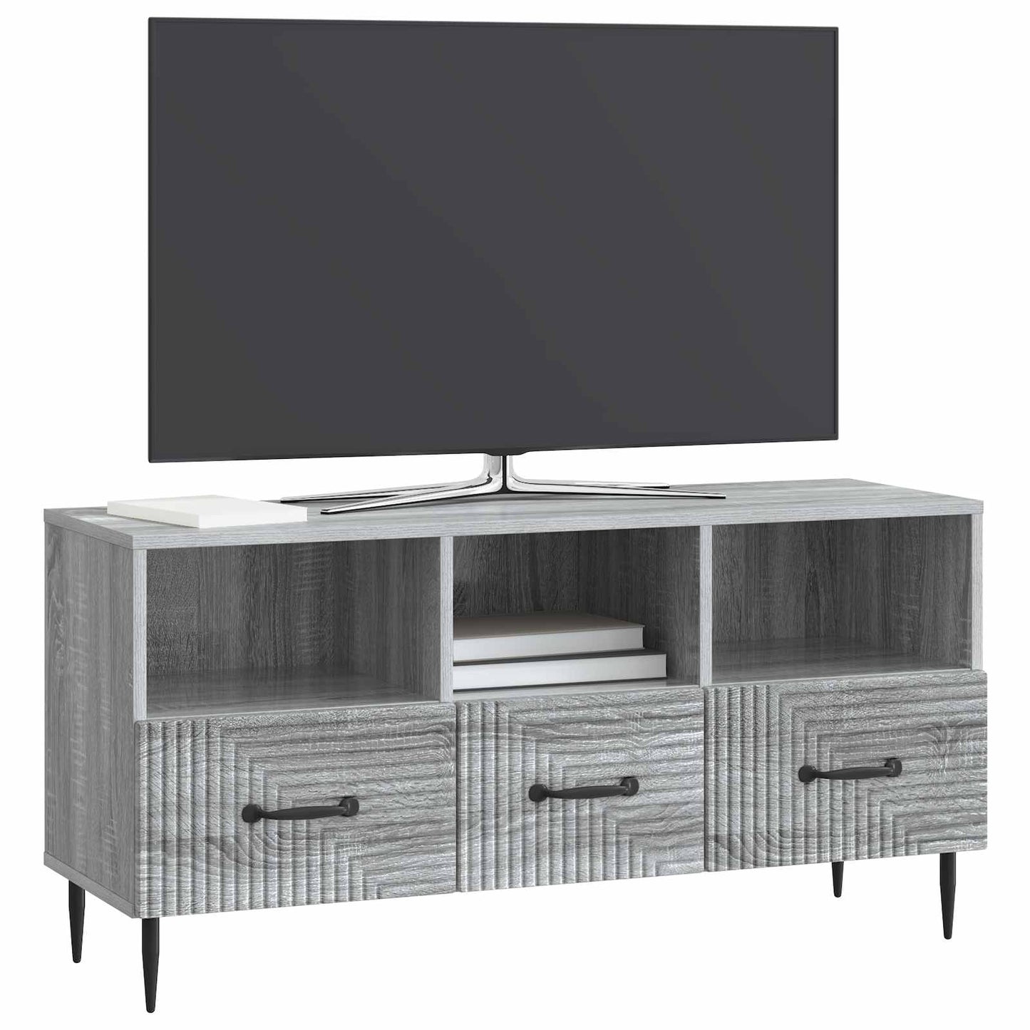 TV Cabinet Grey Sonoma 102 x 34.5 x 50 cm Engineered Wood