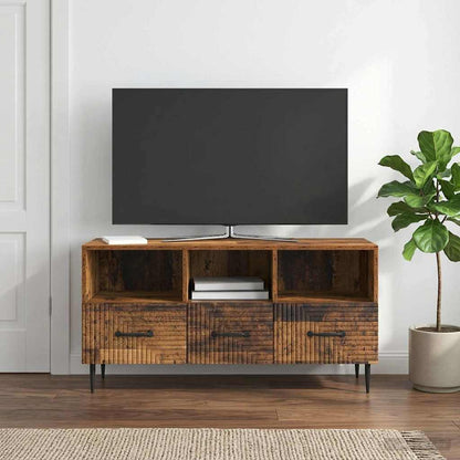 TV Cabinet Old Wood 102 x 34.5 x 50 cm Engineered Wood