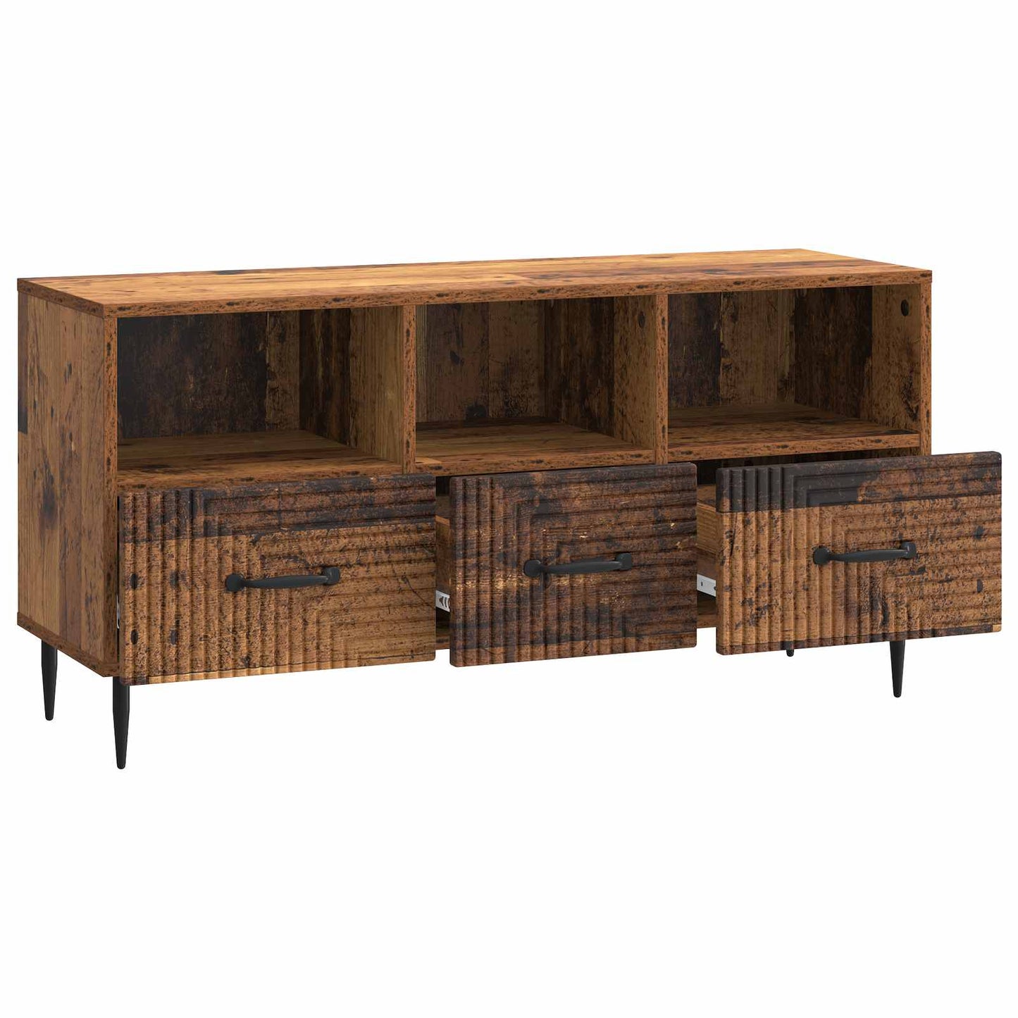 TV Cabinet Old Wood 102 x 34.5 x 50 cm Engineered Wood