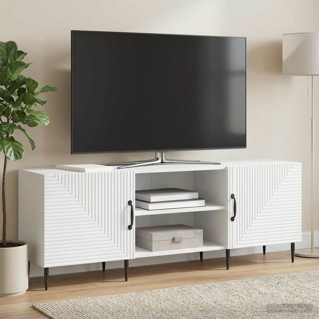 TV Cabinet White 150 x 31 x 50 cm Engineered Wood