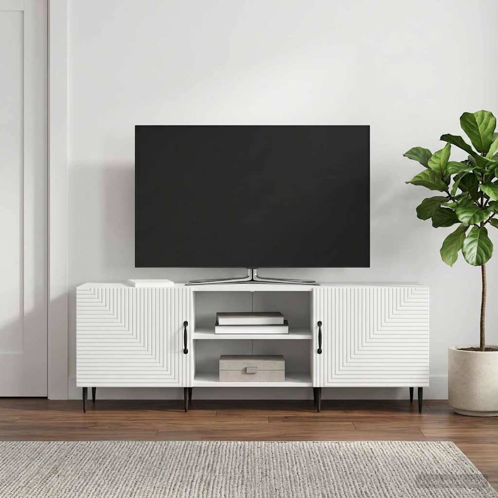 TV Cabinet White 150 x 31 x 50 cm Engineered Wood