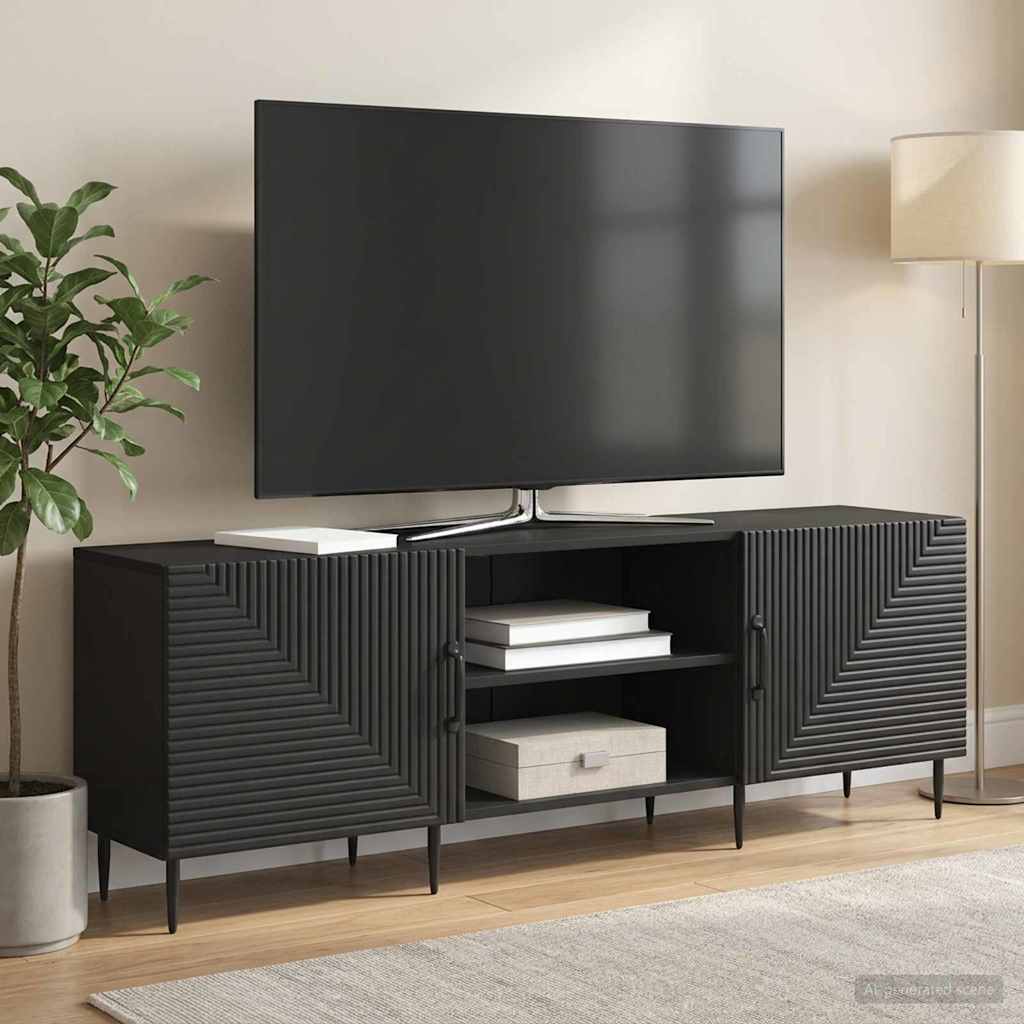 TV Cabinet Black 150 x 31 x 50 cm Engineered Wood