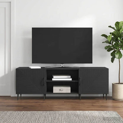 TV Cabinet Black 150 x 31 x 50 cm Engineered Wood