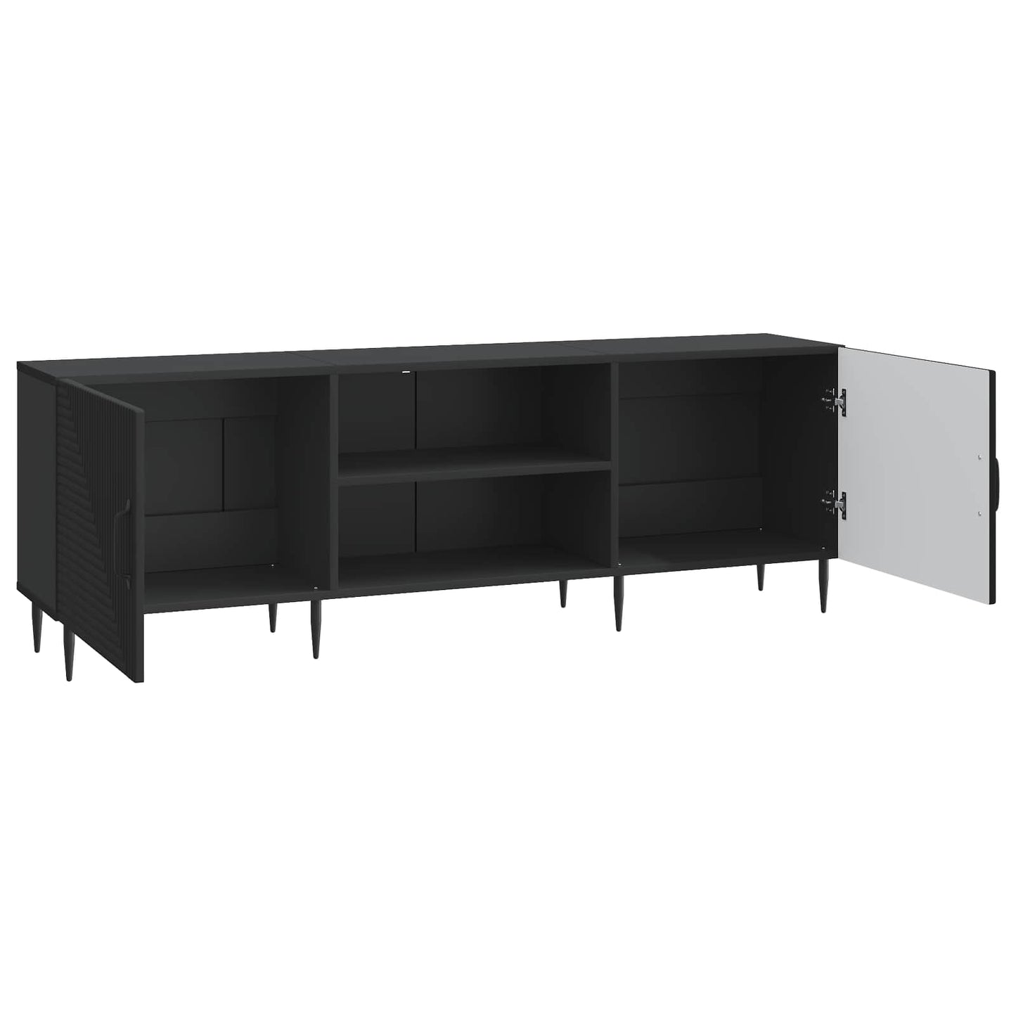 TV Cabinet Black 150 x 31 x 50 cm Engineered Wood