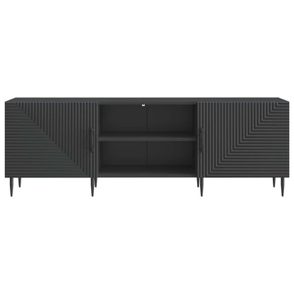 TV Cabinet Black 150 x 31 x 50 cm Engineered Wood
