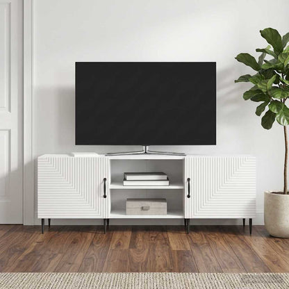 TV Cabinet High Gloss White 150 x 31 x 50 cm Engineered Wood