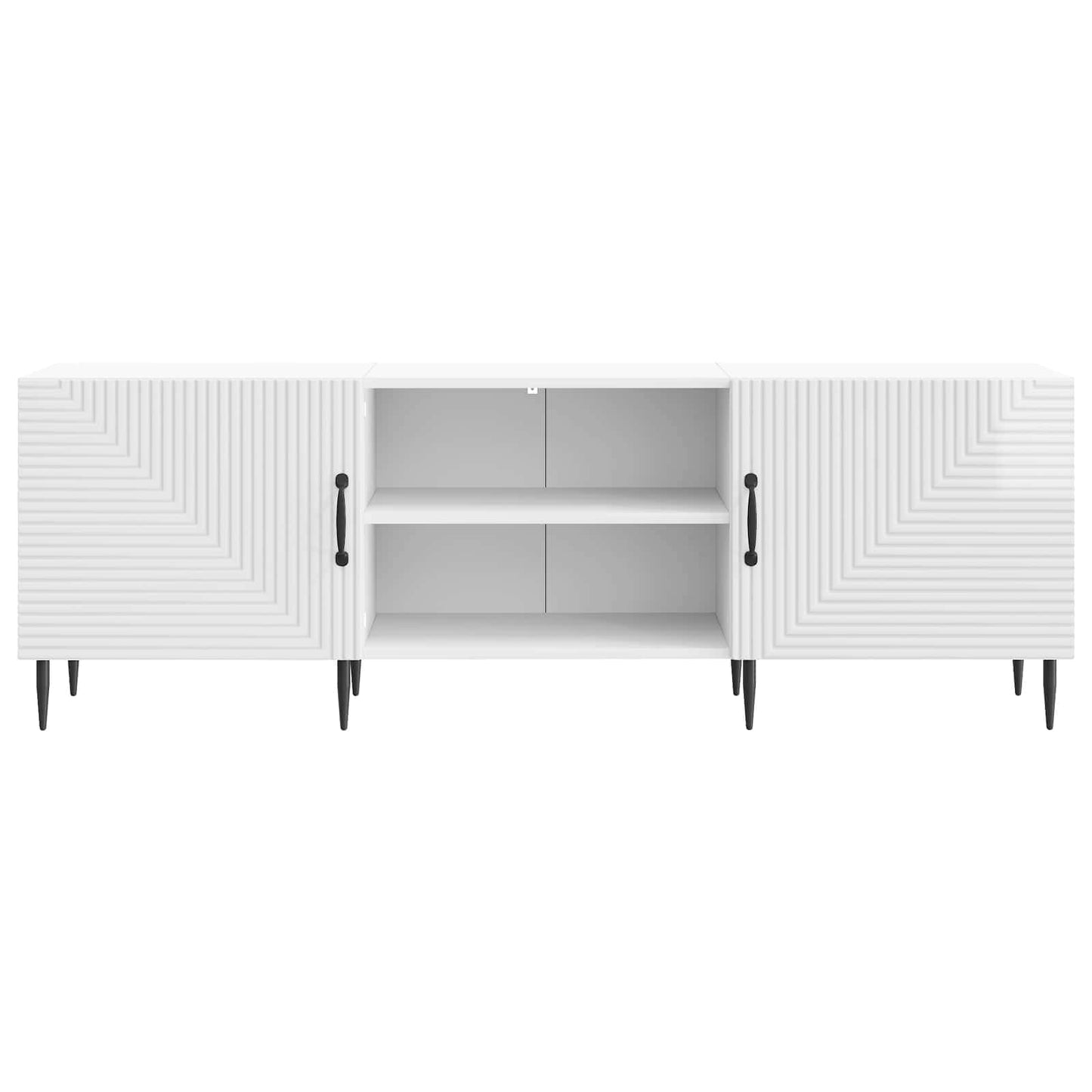 TV Cabinet High Gloss White 150 x 31 x 50 cm Engineered Wood