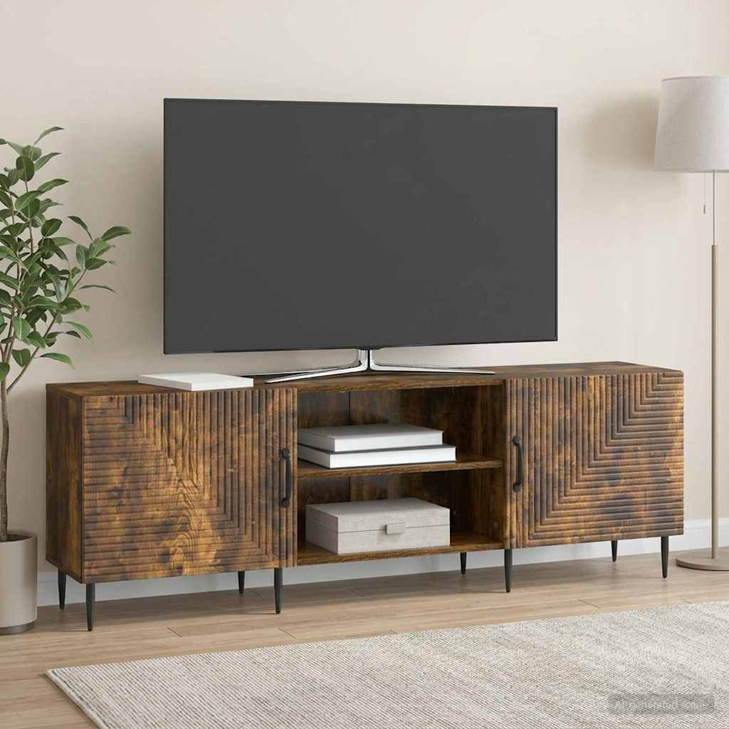 TV Cabinet Smoked Oak 150 x 31 x 50 cm Engineered Wood