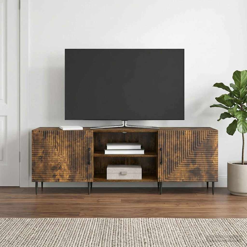 TV Cabinet Smoked Oak 150 x 31 x 50 cm Engineered Wood