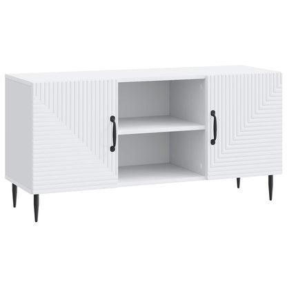 TV Cabinet White 102 x 34.5 x 50 cm Engineered Wood