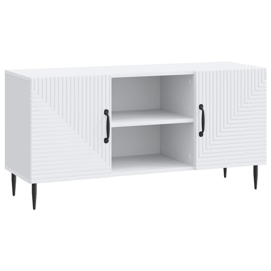 TV Cabinet White 102 x 34.5 x 50 cm Engineered Wood