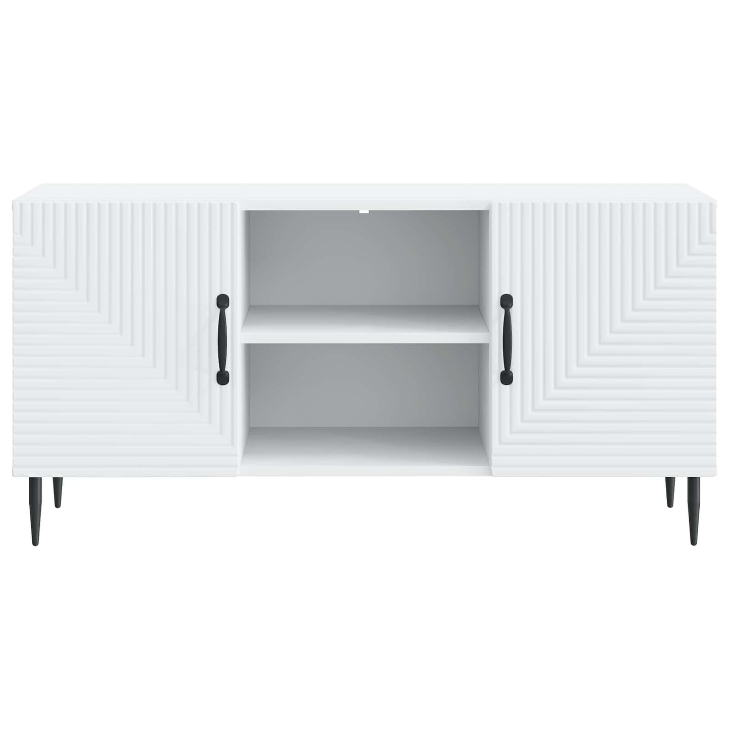 TV Cabinet White 102 x 34.5 x 50 cm Engineered Wood