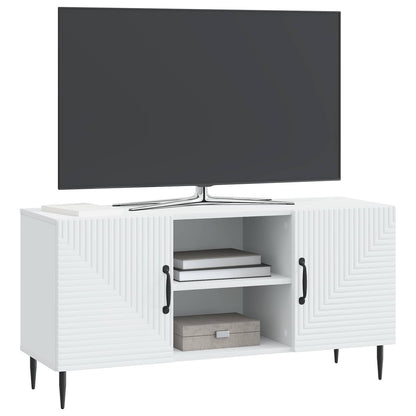 TV Cabinet White 102 x 34.5 x 50 cm Engineered Wood