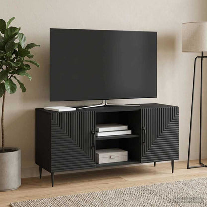 TV Cabinet Black 102 x 34.5 x 50 cm Engineered Wood