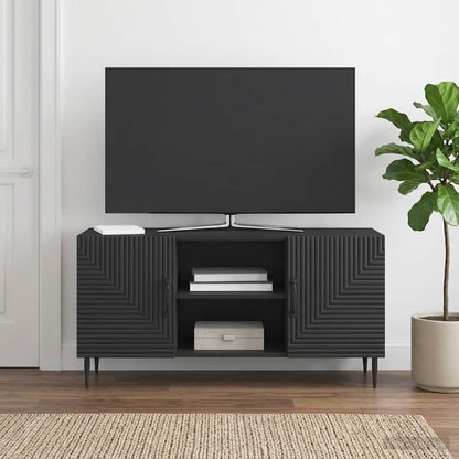 TV Cabinet Black 102 x 34.5 x 50 cm Engineered Wood