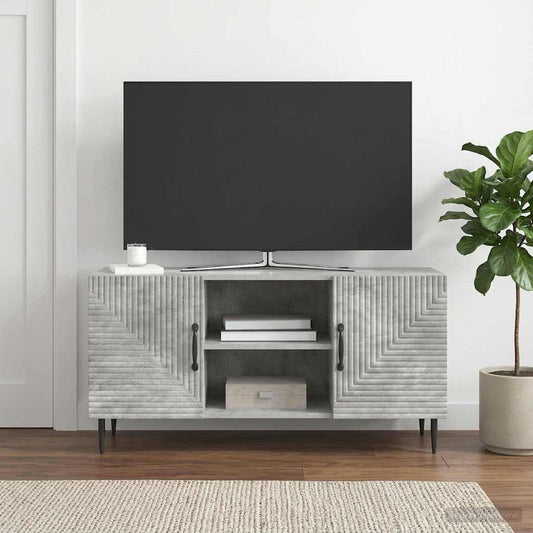 TV Cabinet Concrete Grey 102 x 34.5 x 50 cm Engineered Wood