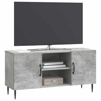 TV Cabinet Concrete Grey 102 x 34.5 x 50 cm Engineered Wood