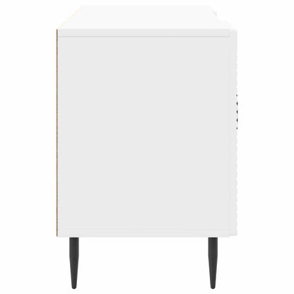 TV Cabinet High Gloss White 102 x 34.5 x 50 cm Engineered Wood