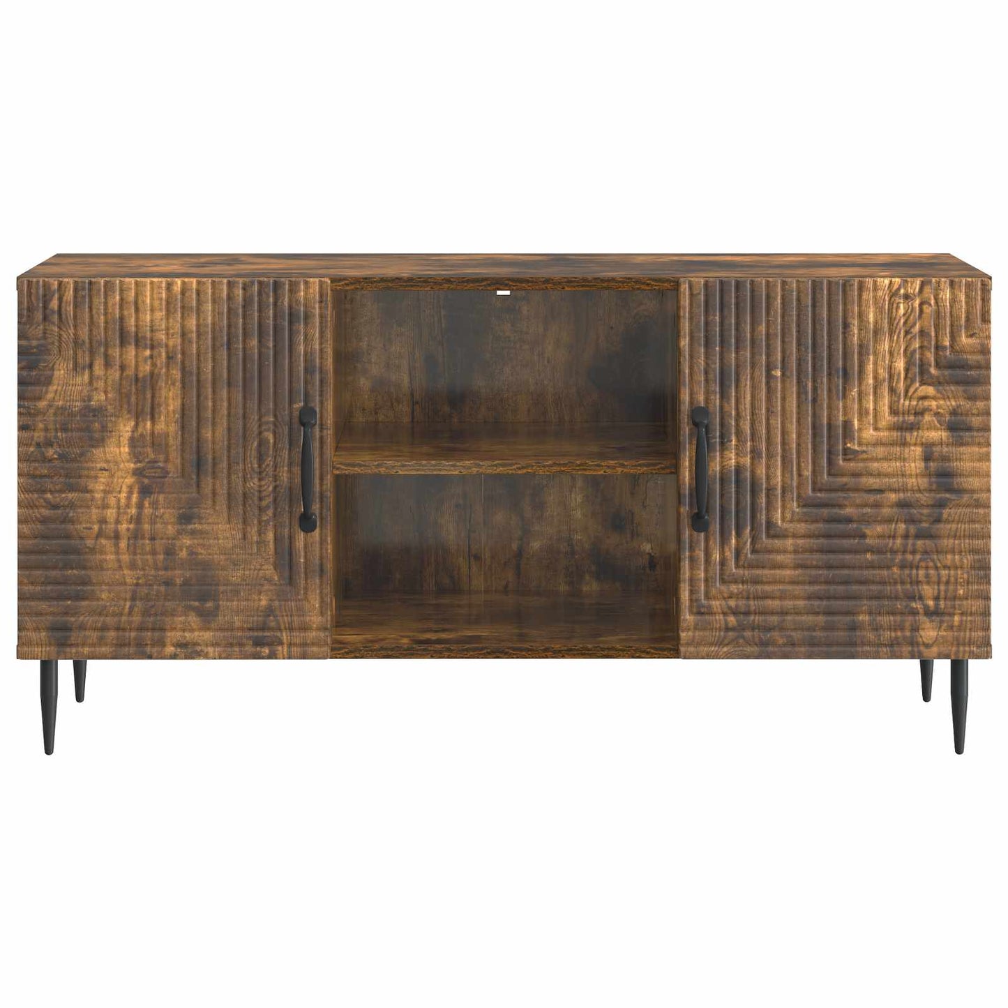TV Cabinet Smoked Oak 102 x 34.5 x 50 cm Engineered Wood