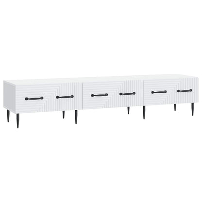 TV Cabinet with Drawer White 147 x 34.5 x 30 cm Engineered Wood