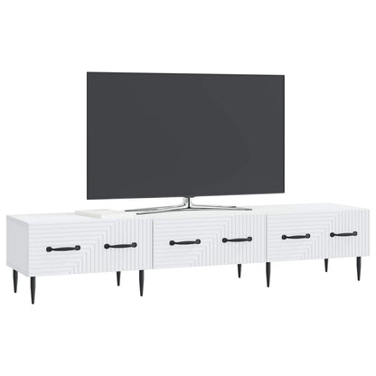 TV Cabinet with Drawer White 147 x 34.5 x 30 cm Engineered Wood