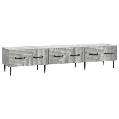 TV Cabinet Concrete Grey 147 x 34.5 x 30 cm Engineered Wood