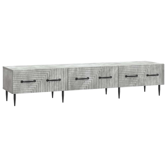 TV Cabinet Concrete Grey 147 x 34.5 x 30 cm Engineered Wood