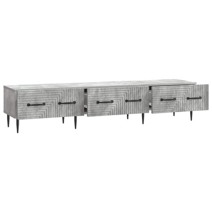 TV Cabinet Concrete Grey 147 x 34.5 x 30 cm Engineered Wood