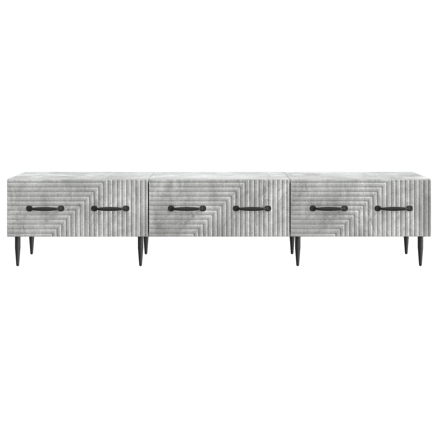 TV Cabinet Concrete Grey 147 x 34.5 x 30 cm Engineered Wood