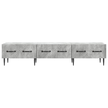 TV Cabinet Concrete Grey 147 x 34.5 x 30 cm Engineered Wood