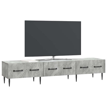 TV Cabinet Concrete Grey 147 x 34.5 x 30 cm Engineered Wood