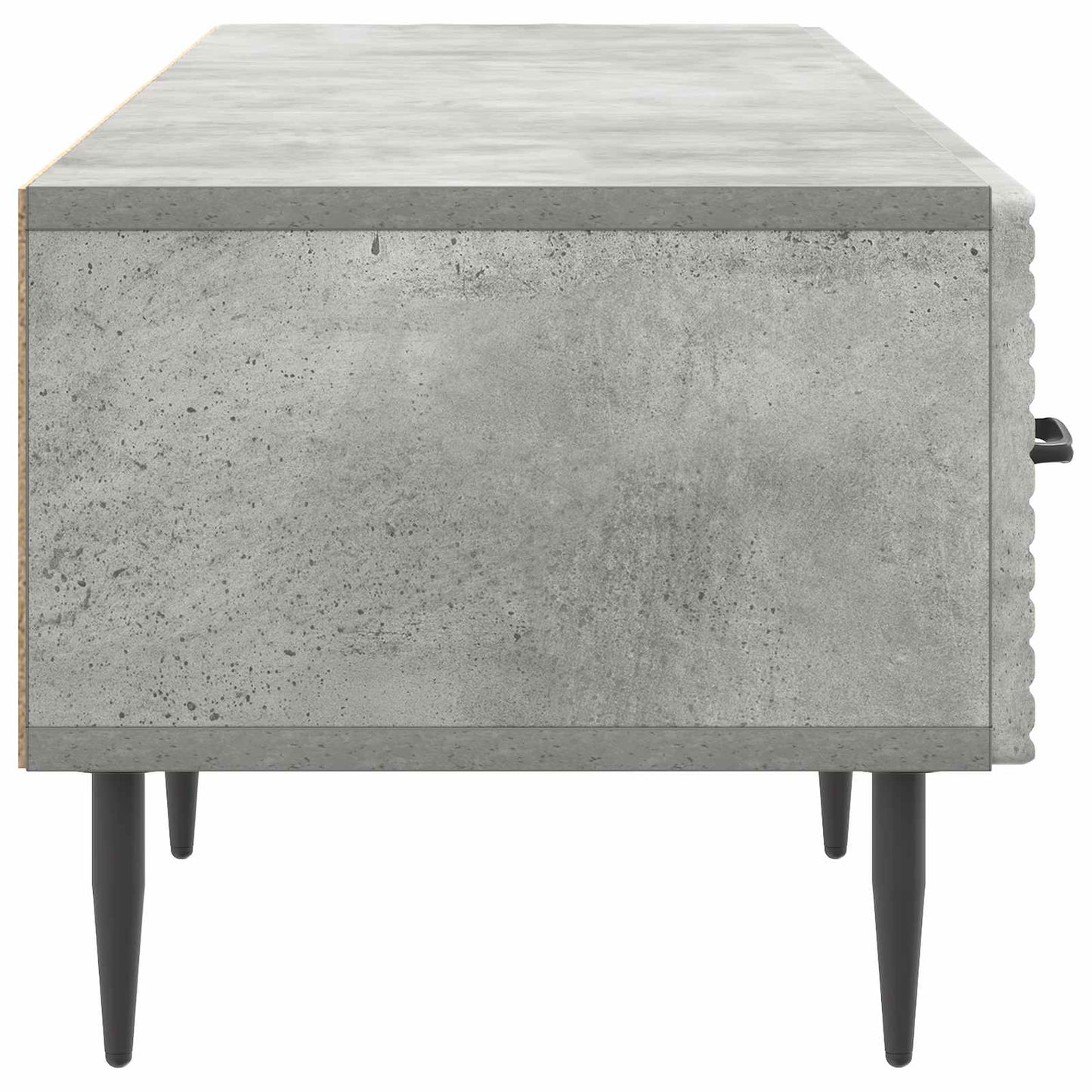 TV Cabinet Concrete Grey 147 x 34.5 x 30 cm Engineered Wood