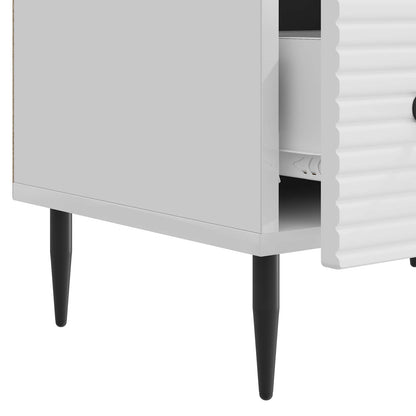 TV Cabinet High Gloss White 147 x 34.5 x 30 cm Engineered Wood