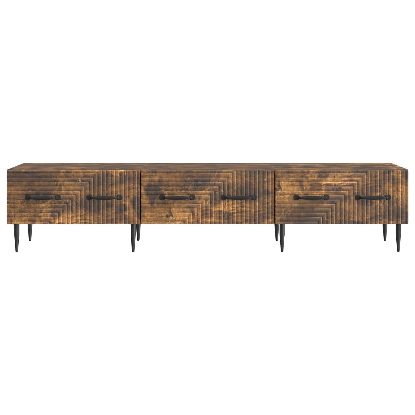 TV Cabinet Smoked Oak 147 x 34.5 x 30 cm Engineered Wood