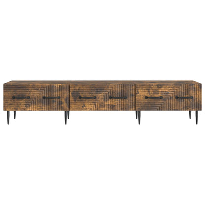TV Cabinet Smoked Oak 147 x 34.5 x 30 cm Engineered Wood