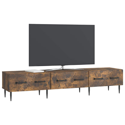 TV Cabinet Smoked Oak 147 x 34.5 x 30 cm Engineered Wood