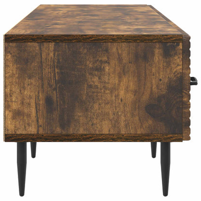 TV Cabinet Smoked Oak 147 x 34.5 x 30 cm Engineered Wood