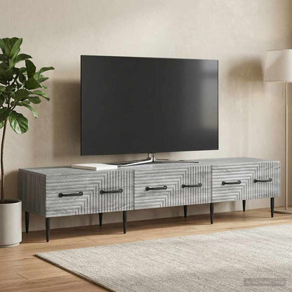 TV Cabinet Grey Sonoma 147 x 34.5 x 30 cm Engineered Wood