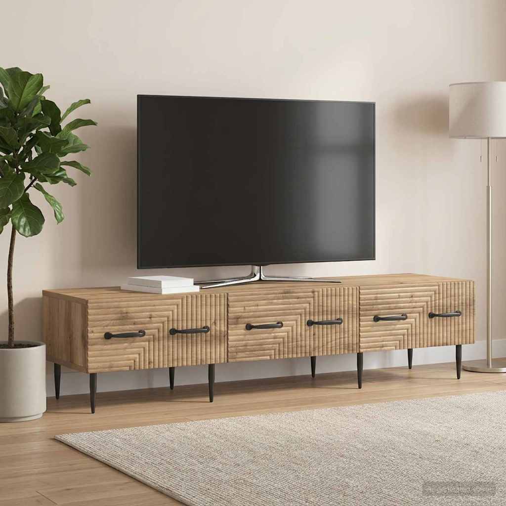 TV Cabinet 147 x 34.5 x 30 cm Artisan Oak Engineered Wood