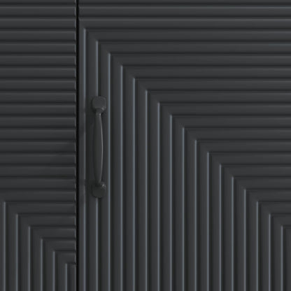 TV Cabinet Black 99 x 34.5 x 50 cm Engineered Wood