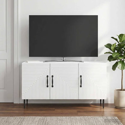 TV Cabinet High Gloss White 99 x 34.5 x 50 cm Engineered Wood