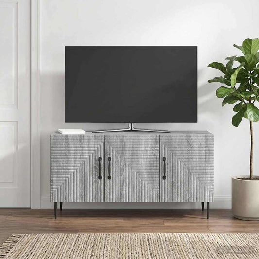 TV Cabinet Grey Sonoma 99 x 34.5 x 50 cm Engineered Wood
