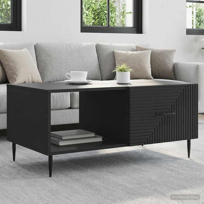 Coffee Table Black 90 x 50 x 40 cm Engineered Wood