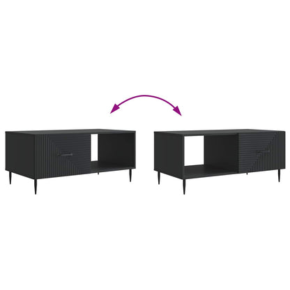 Coffee Table Black 90 x 50 x 40 cm Engineered Wood