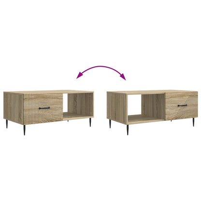 Coffee Table Sonoma Oak 90 x 50 x 40 cm Engineered Wood