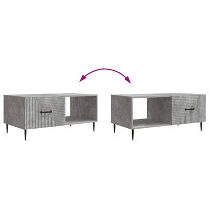 Coffee Table Concrete Grey 90 x 50 x 40 cm Engineered Wood