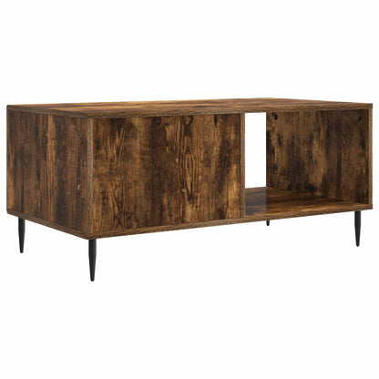 Coffee Table Smoked Oak 90 x 50 x 40 cm Engineered Wood