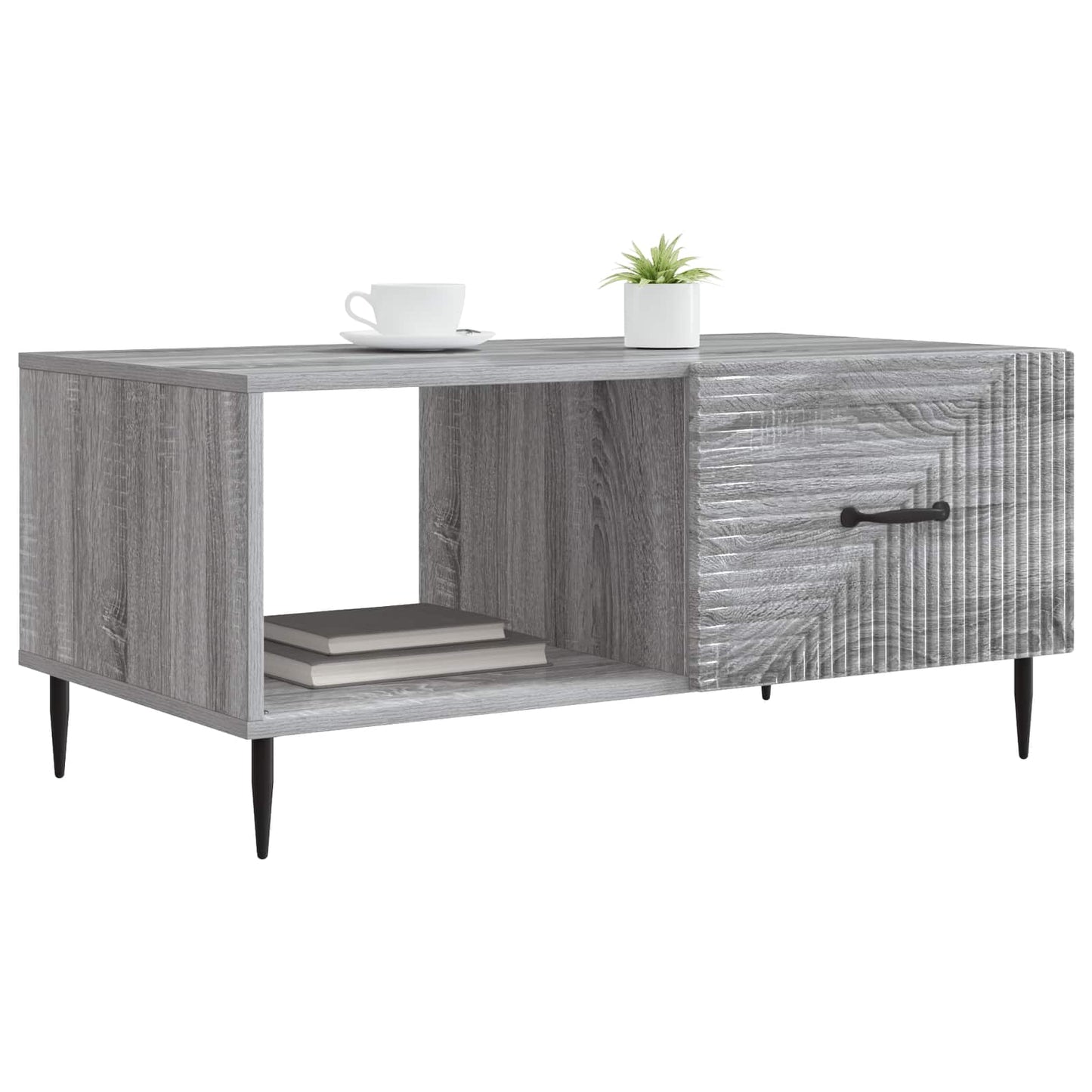 Coffee Table Grey Sonoma 90 x 50 x 40 cm Engineered Wood