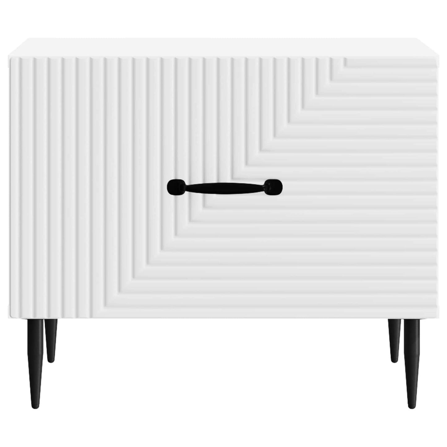 Coffee Table with Drawer White 49 x 50 x 40 cm Engineered Wood